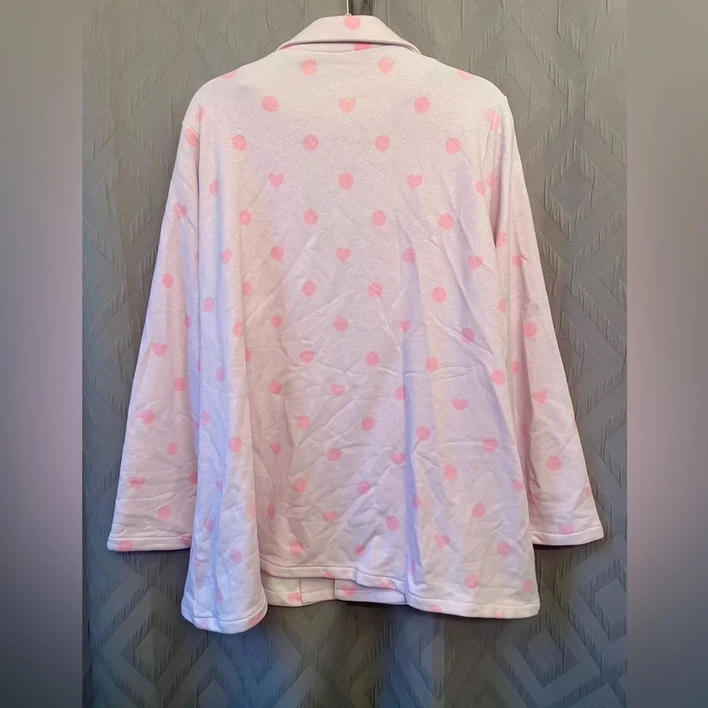 My Violet, light purple & pink Polka Dot Blazer, Sz 3X - Picture 3 of 6